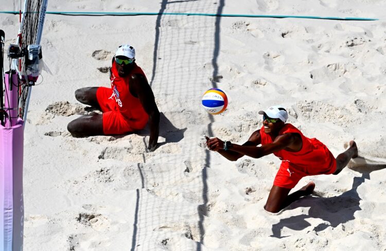 La dupla cubana no pudo mantener el mismo nivel de juego de la fase clasificatoai y cayó eliminada en octavos de final. Foto: Ricardo López Hevia.