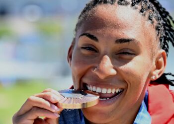 Yarisleidis Cirilo ganó la primera medalla olímpica del canotaje cubano en la rama femenina. Foto: Ricardo López Hevia.