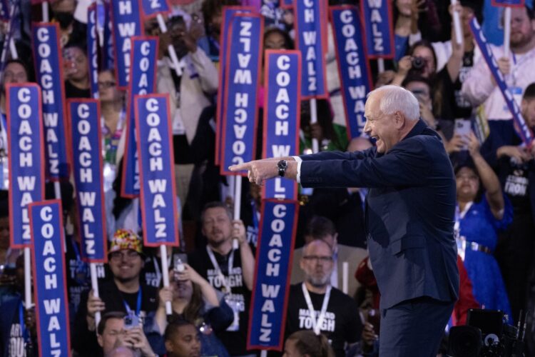 Tim Walz. Foto: CAROLINE BREHMAN/EFE/EPA.