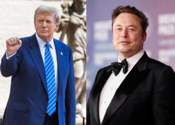 El ex presidente Trump y el magnate y propietario de la red social X, Elon Musk. Foto: Jim Lo Scalzo/Caroline Brehman /EFE.