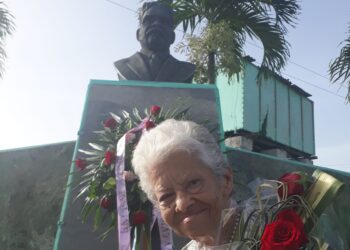 María de las Mercedes Ibarra Ibáñez, biznieta del periodista Juan Gualberto Gómez, falleció a los 86 años en La Habana este 7 de agosto. Foto: Facebook/Francisco Rodríguez Cruz.