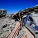 Destrucción en la aldea libanesa de Saksakiyeh por la aviación de Israel. Foto: Stringer / EFE.