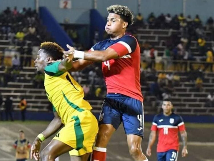 Partido entre Cuba y Jamaica en la Liga de Naciones de la Concacaf. Foto: Jamaica Observer.