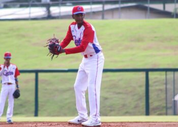 Ediel Ponce durante una de sus presentaciones en el Premundial sub-15 celebrado en Panamá. Foto: WSBC America