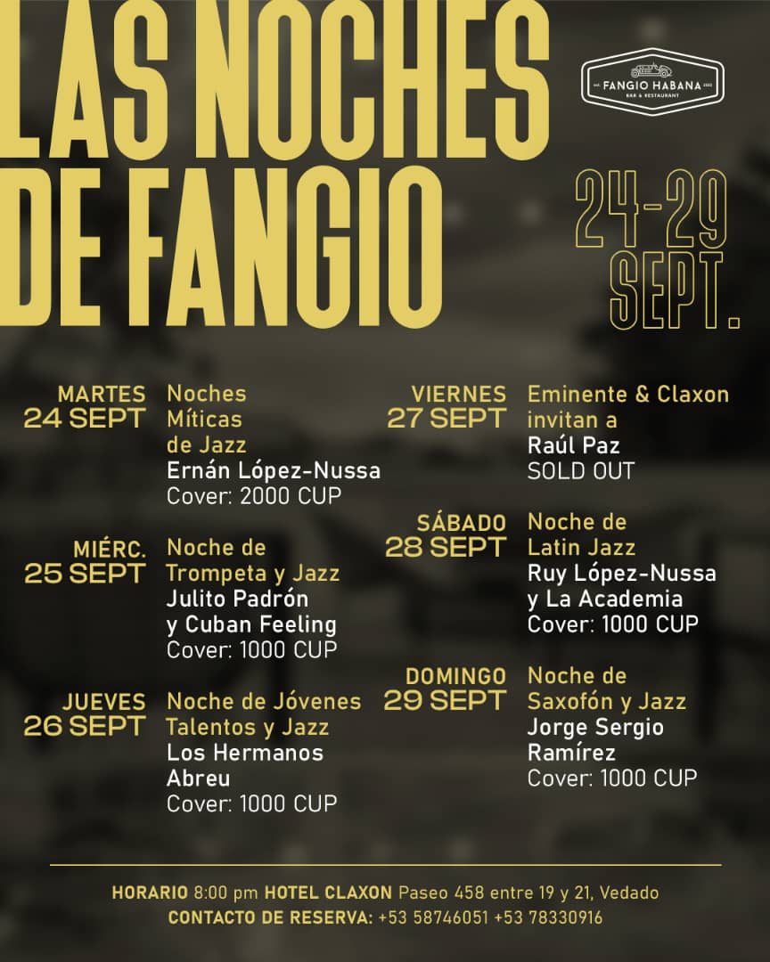 las noches de fangio sept 24-29