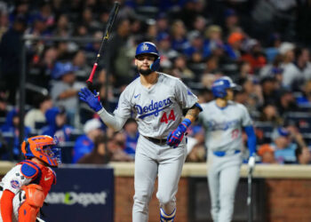 Andy Pagés en medio de un buen arranque de la temporada 2026 en las Grandes Ligas. Foto: MLB.