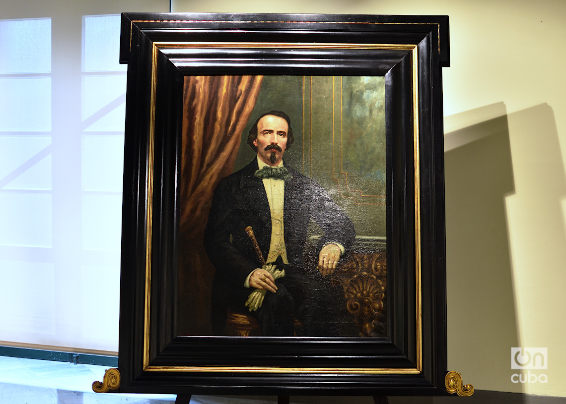 Retrato de Carlos Manuel de Céspedes y López del Castillo, autor J.Devich, 1872. Foto: Otmaro Rodríguez.