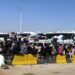 Desplazados de Líbano huyen hacia la vecina Siria. Foto: EFE