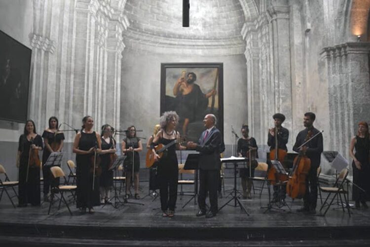 Festival de Música Contemporánea de La Habana en la basílica menor del convento de San Francisco de Asís . Foto: Uneac