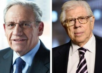 Bob Woodward y Carl Bernstein. Foto: Leading Authorities.