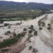 Vista aérea de una zona devastada en la región de San Antonio del Sur una semana después del paso de la tormenta tropical Oscar. Foto: Ernesto Mastrascusa / POOL / EFE.