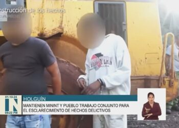 Foto: Captura en video del reporte de la TV cubana.