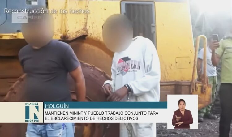 Foto: Captura en video del reporte de la TV cubana.