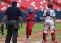 El equipo cubano anota una carrera en el partido por la medalla de bronce del Torneo Premundial de Béisbol sub-12. Finalmente, los cubanitos se impusieron a Panamá con pizarra de 5x1. Foto: Béisbol Américas / Facebook.