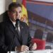 Joaquín María de Arístegui, durante una ceremonia en Bogotá, donde se había desempeñado como embajador. Foto: Carlos Ortega/ EFE.