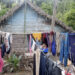 Vivienda en la región de San Antonio del Sur tras el paso de la tormenta tropical Oscar. Foto: Ernesto Mastrascusa/EFE/ POOL.