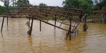 Inundación provocada por el ciclón Oscar en Baracoa, Guantánamo. Foto: Primada Visión / Facebook.