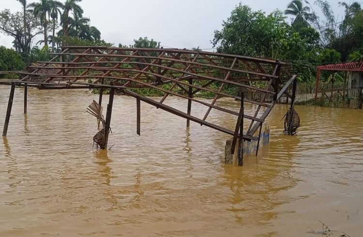 Inundación provocada por el ciclón Oscar en Baracoa, Guantánamo. Foto: Primada Visión / Facebook.