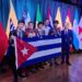 Estudiantes cubanos vencedores en la Olimpiada Iberoamericana de Química, en Costa Rica. Foto: Facebook/Embajada de Cuba en Costa Rica.