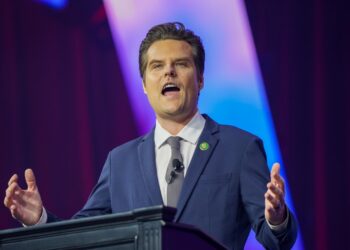 El congresista Matt Gaetz. Foto: EFE/EPA/DIEU-NIALO CHERY.