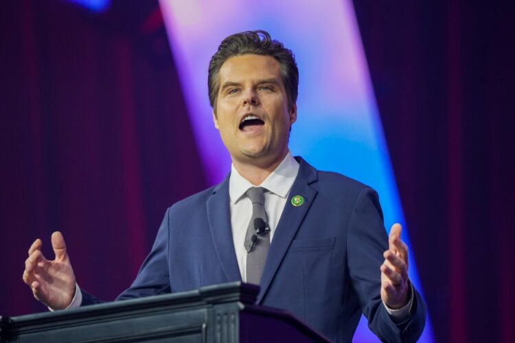 El congresista Matt Gaetz. Foto: EFE/EPA/DIEU-NIALO CHERY.