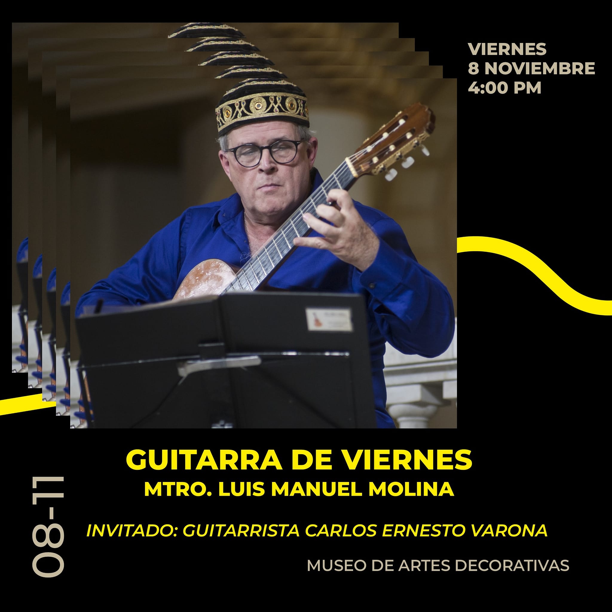 Guitarra de Viernes en el Museo de Artes Decorativas