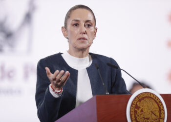 La presidenta de México, Claudia Sheinbaum. Foto: EFE/ Isaac Esquivel.