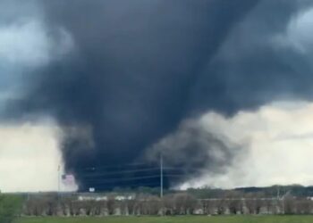 Tornado en Oklahoma. Foto. EFE.