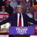 Donald Trump hablando durante un mitin de campaña en Grand Rapids, Michigan. Foto: EFE/ Cj Gunthe.