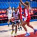 Partido de baloncesto entre El Salvador y Cuba en el Centrobasket femenino de Irapuato, México, ganado por las salvadoreñas con pizarra de 70-67. Foto: fiba.basketball