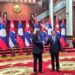 Lazo y el primer ministro de Laos. Foto: @AsambleaCuba