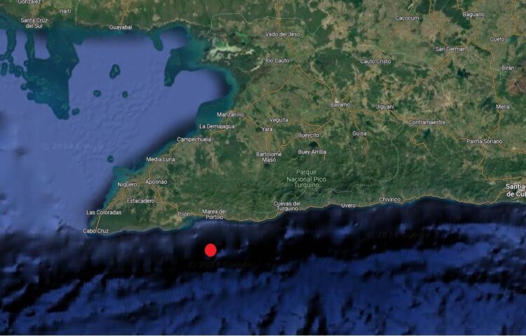 Sismo de magnitud 4 al sureste de Pilón, en Granma. Foto: Facebook/Enrique Arango Arias.