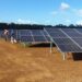 El parque solar fotovoltaico en construcción en Cuba. Foto: Radio Rebelde / Archivo.