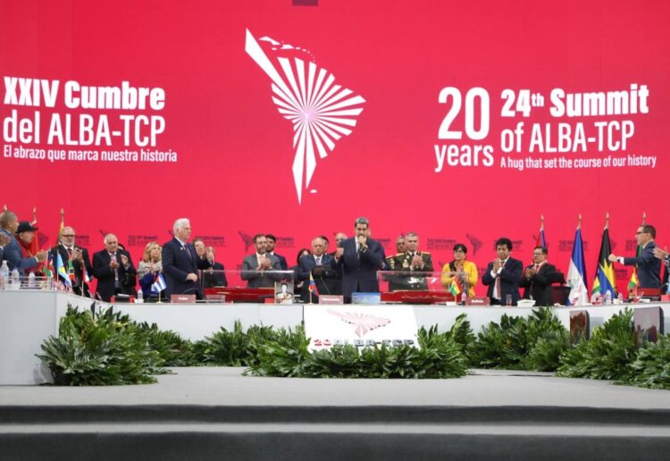 XXIV Cumbre de Jefes de Estado y Gobierno de la Alianza Bolivariana para los Pueblos de Nuestra América (ALBA), celebrada en Caracas, Venezuela, el 14 de diciembre de 2024. Foto: @ALBATCP / X.