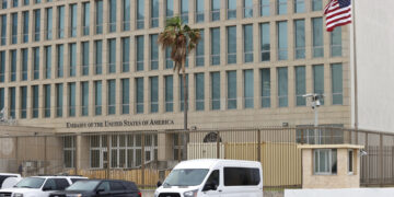 Embajada de Estados Unidos en La Habana. Foto: Ernesto Mastrascusa / EFE / Archivo.