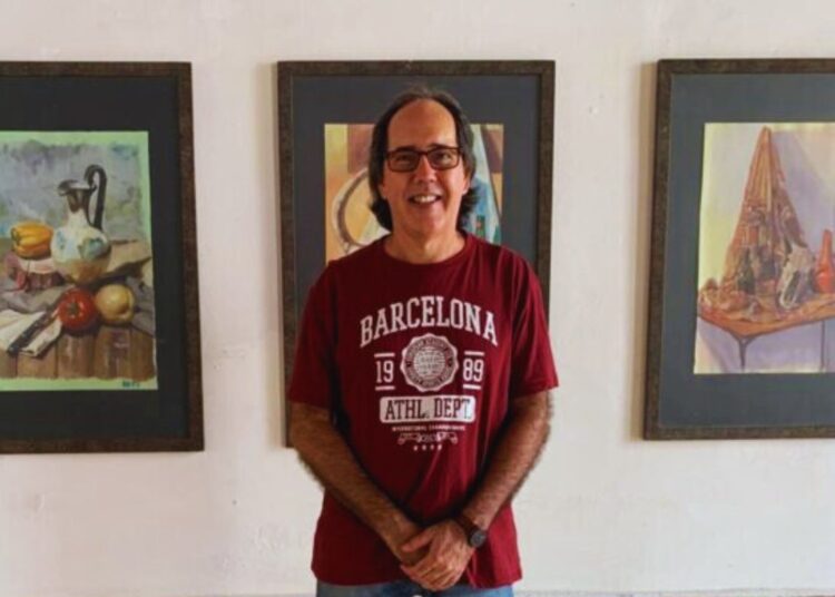 Juan Siam. Galería de la Academia de Artes Plásticas El Alba. Holguín, 2024. Foto: Cortesía del entrevistado.