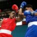 Combate entre boxeadores de Holguín y Guantánamo, en la jornada final de la Serie Nacional de Boxeo, ganada por primera vez por los holguineros. Foto: Jit / Facebook.