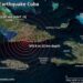 Sismo en el oriente de Cuba, en la madrugada del 23 de diciembre de 2024. Gráfico: Volcano Discovery / La Demajagua.