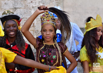 El Cabildo del Día de Reyes Afrocubano en La Habana Vieja. Foto: Otmaro Rodríguez.