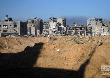 Yabalia, la ciudad fantasma al norte de Gaza. Foto: Alejandro Ernesto.