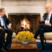 Reunión entre el presidente Joe Biden y el líder opositor venezolano Edmundo González Urrutia, en la Casa Blanca, el 6 de enero de 2025. Foto: Oficina de prensa de Edmundo González / EFE.