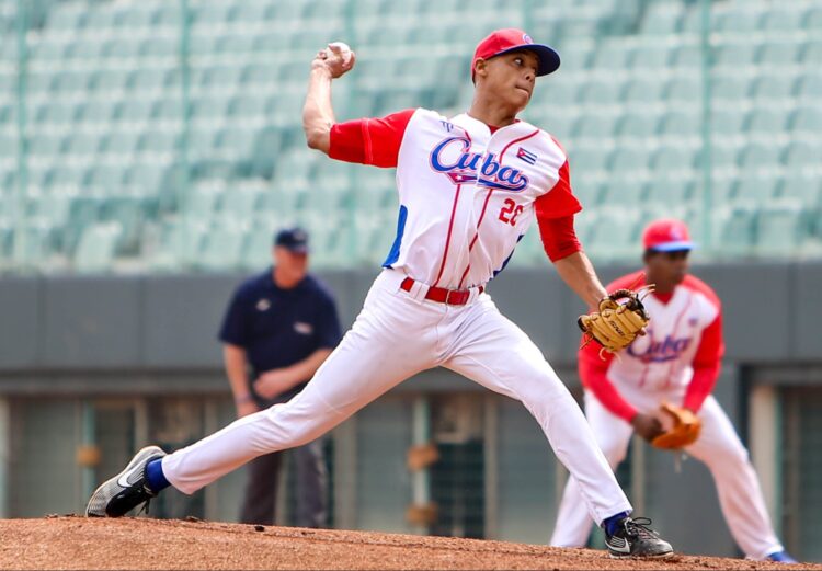 Alexander Valiente en el Mundial sub-23 de Taiwan 2022. Foto: WBSC/Archivo