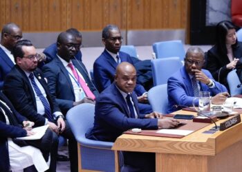 El canciller de Colombia (c), Luis Luis Gilberto Murillo, durante una sesión en la ONU. Foto: Tomada del perfil de X de Luis Gilberto Murillo.