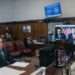 Trump escuchó la sentencia por videoconferencia. Foto: JEENAH MOON / POOL/EFE/EPA.