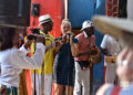 Peña de la rumba en el Callejón de Hamel, en La Habana. Foto: Otmaro Rodríguez.