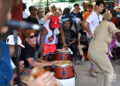 Peña de la rumba en el Callejón de Hamel, en La Habana. Foto: Otmaro Rodríguez.