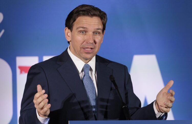 El gobernadpr de Florida, Ron DeSantis. Foto: EFE.