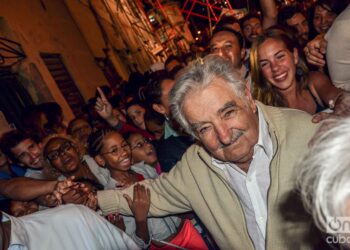 José "Pepe" Mujica en El Pilar, La Habana, 2016. Foto: Kaloian.