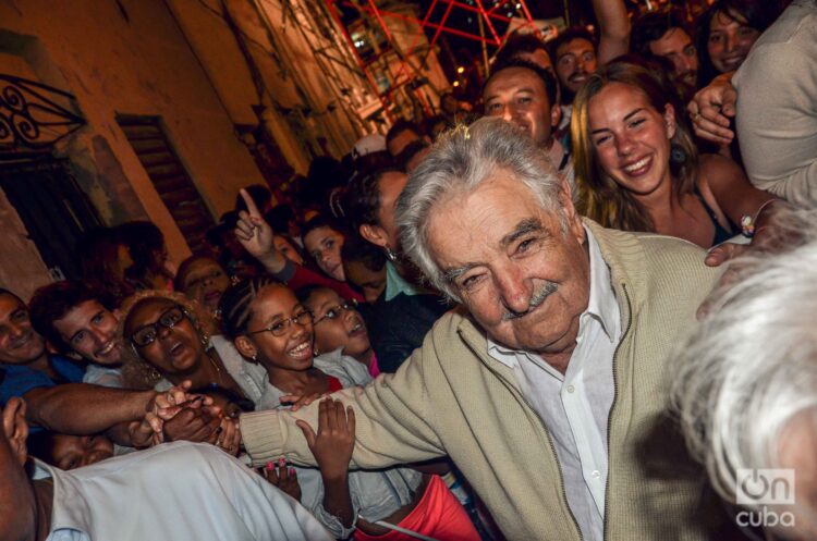 José "Pepe" Mujica en El Pilar, La Habana, 2016. Foto: Kaloian.