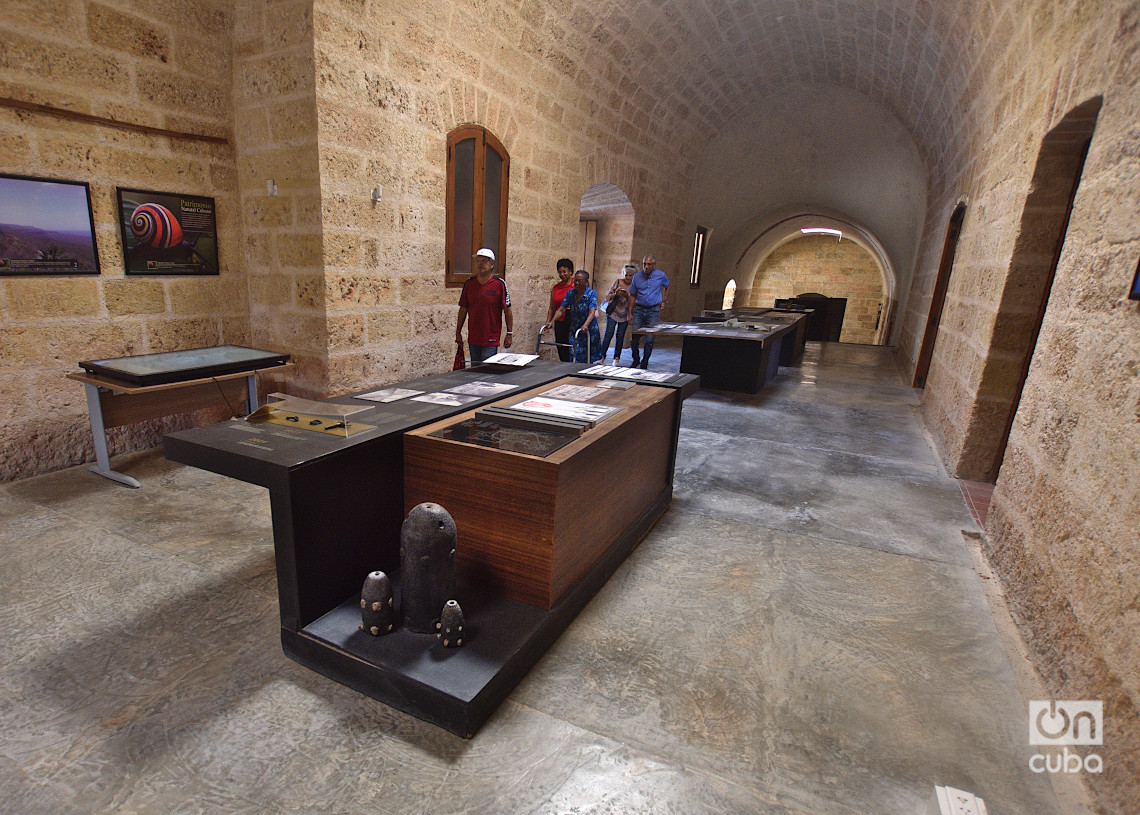 Archeology room in the castle of Atarés, in Havana. Photo: Otmaro Rodríguez.